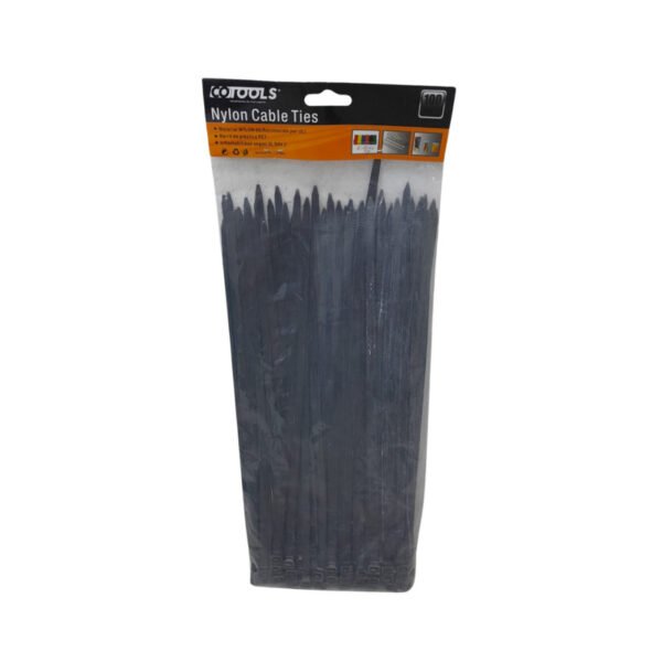 Amarra plastica negra de 30cm (50)