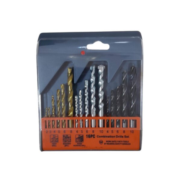 Set brocas madera muro lamina x 16pcs