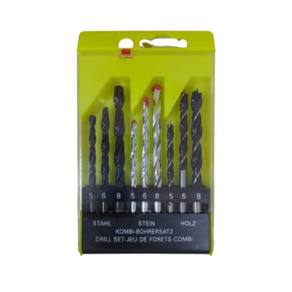 Set brocas madera muro lamina x 9pcs co