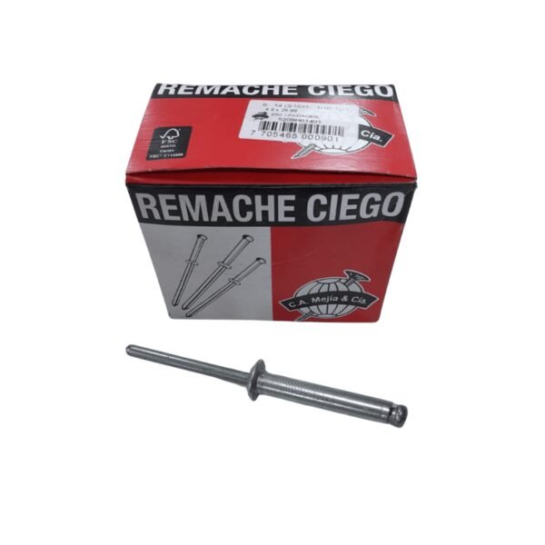 Remache 6-14 natural (3/16x1-1/16) x250u