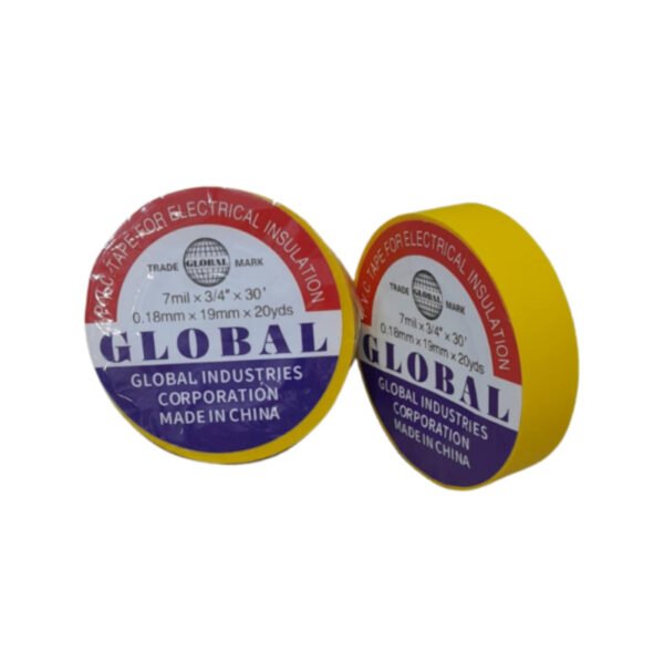 Cinta aislante amarilla global 18m (300)