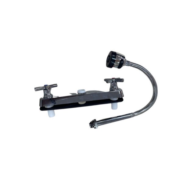 Mezclador flexible cromado cruceta co