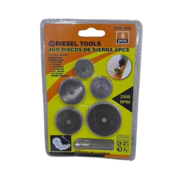 Juego disco sierra mototools x 6pcs(200) co