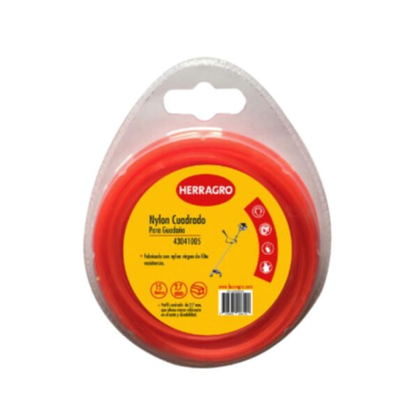 Nylon guadaÑa naranja 2.7mm x 15mts herragro