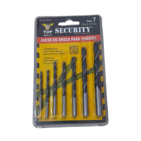 Broca madera x 7pcs (100) security