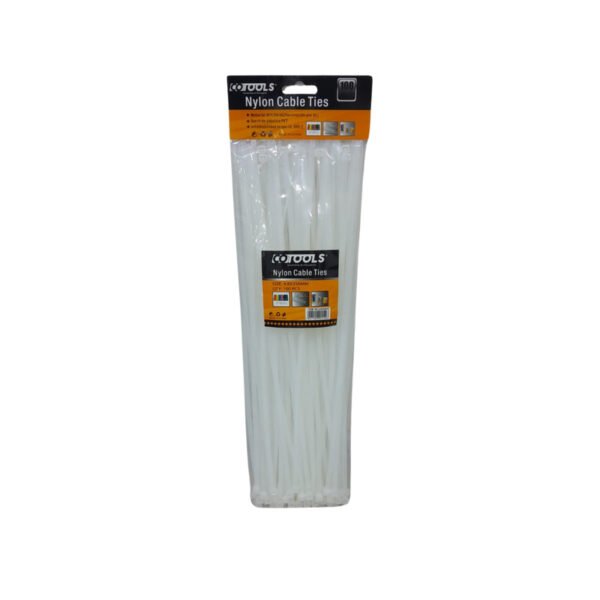 Amarra plastica blanca de 35cm (100)