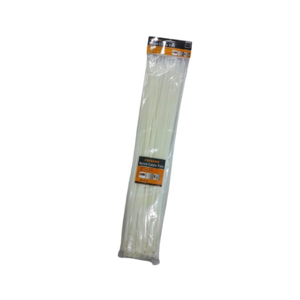 Amarra plastica blanca de 50cm (100)