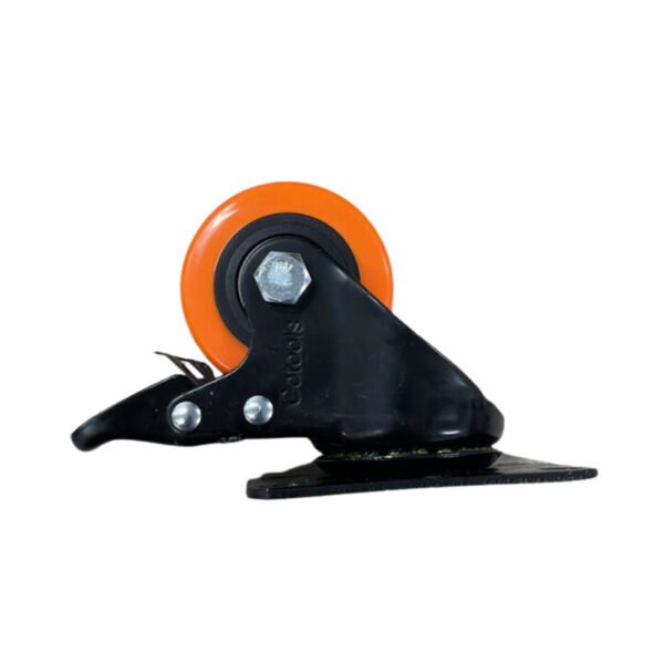 Rodachin naranja c/freno 2.5" 65kg (50)