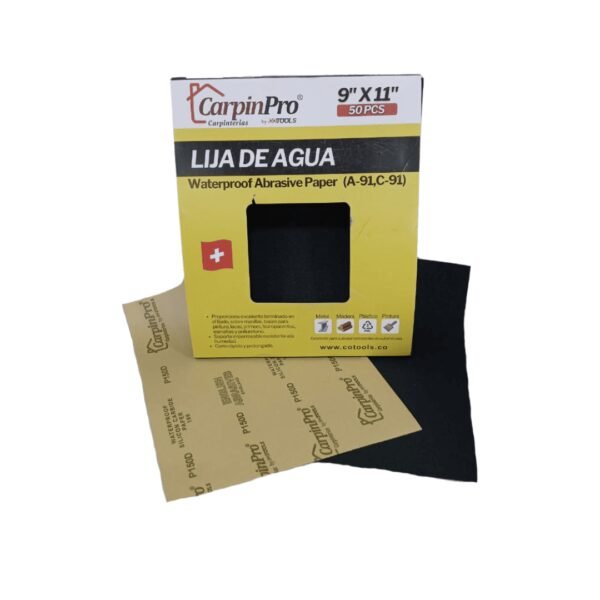 Lija carpinpro #150 paq x 50und (20) co