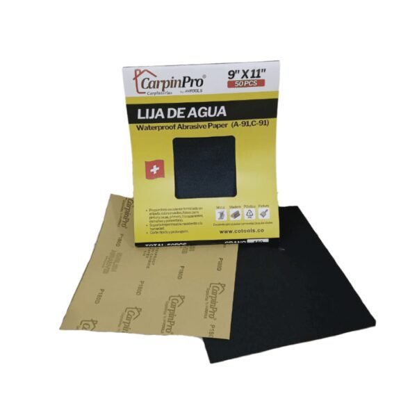 Lija carpinpro #180 paq x 50und (20) co