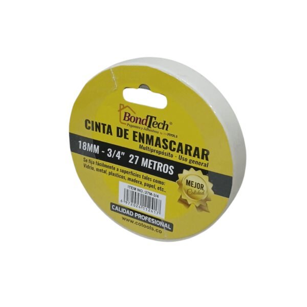 Cinta enmascarar 3/4 x 27mts (192) bondtech co