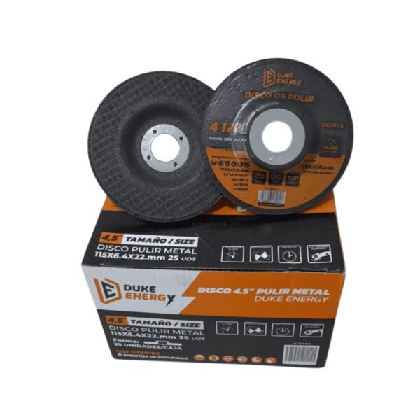 Disco p/pulir metal 4 1/2 x 1/4 x (100)