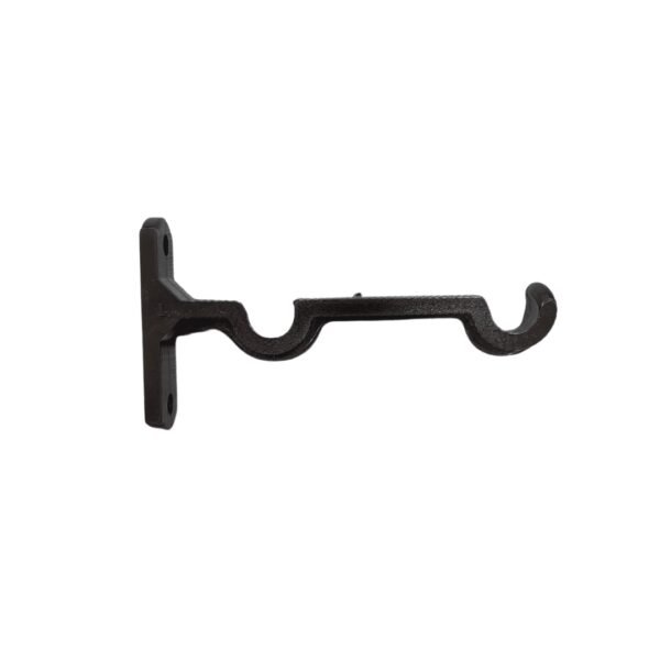 Soporte muro doble cafe de 1/2"