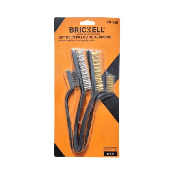Cepillo de alambre 4 pzs brickell (72)