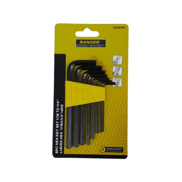 Llave allen ranger x 8 piezas pulg