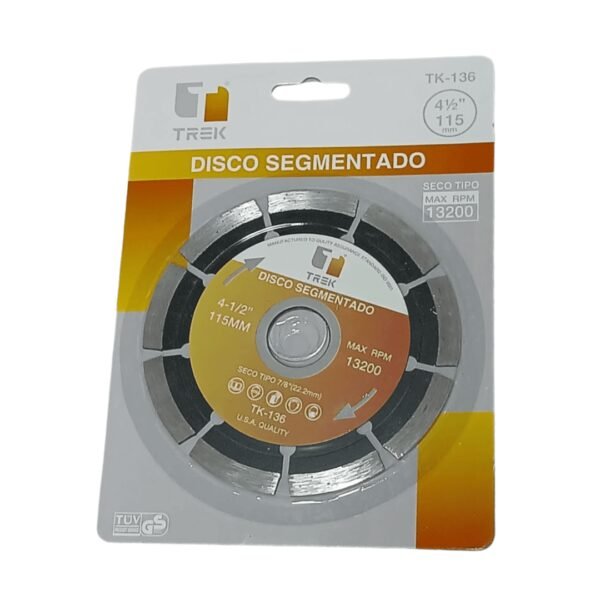 Disco diamantado segmentado 4 1/2 115 cm