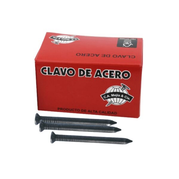 Clavo acero liso concreto 1" (500gr) ca mejia