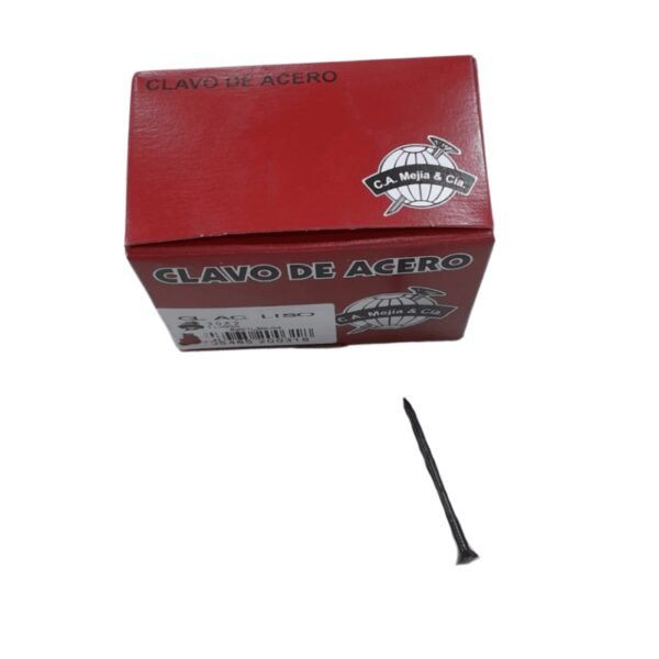 Clavo acero liso 2" azulado (500grs) ca mejia
