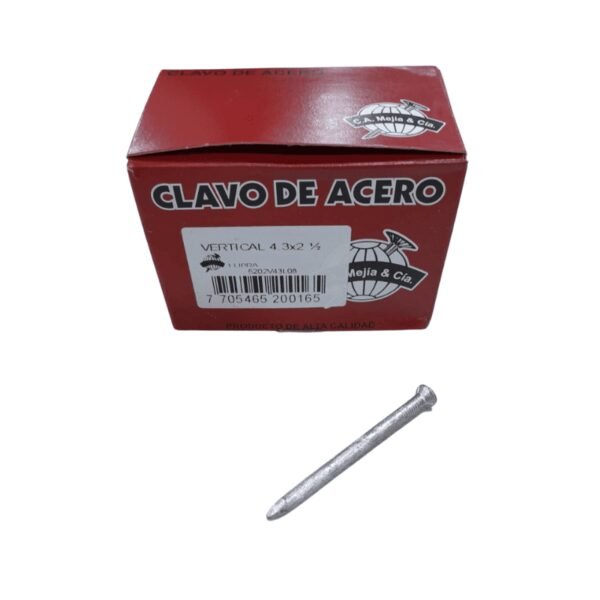 Clavo acero vertical 2 1/2" (500gr)