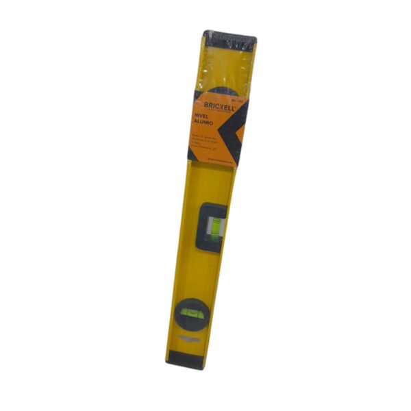 Nivel de aluminio amarillo imantado 16" brickell