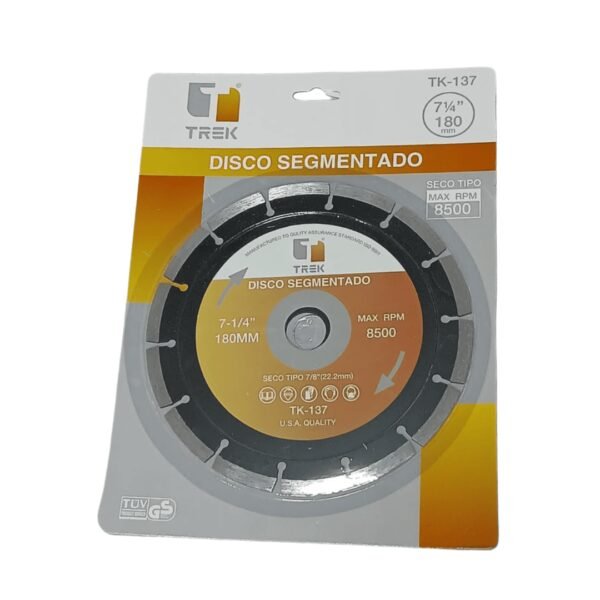 Disco diamantado segmentado 180mm (40) trek