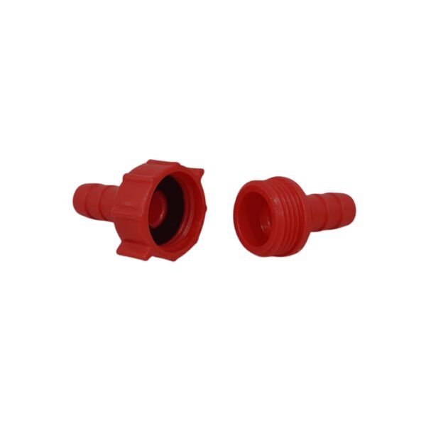Racor manguera plastico rojo p/g