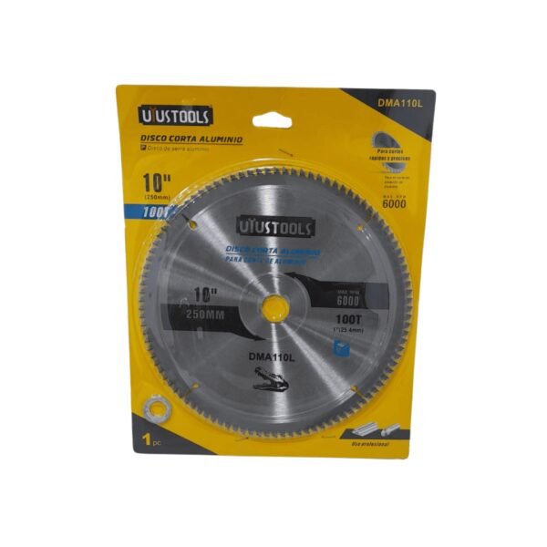 Disco corta aluminio 250x100t (uyus)(20) uyustools
