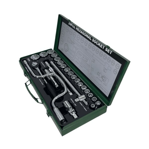 Juego de ratchet 1/2" x 24 pzs 6pt (5) eastman