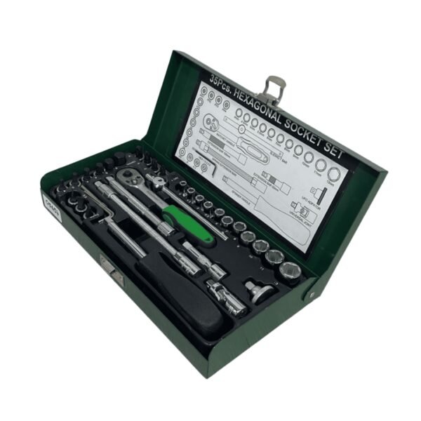Juego de ratchet x 35 pzs de 1/4" (10) eastman