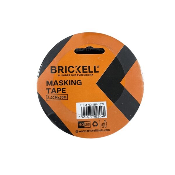 Cinta de enmascarar 1" x 30mts (144) brickell