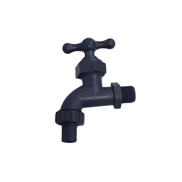 Grifo plastico gris con racor co