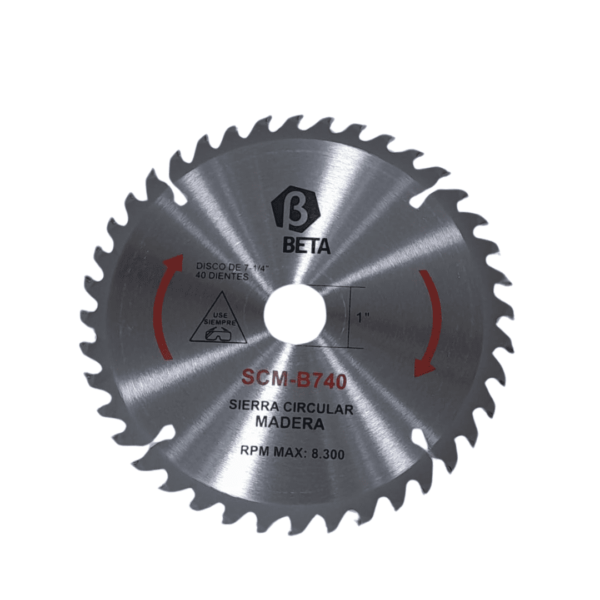 Disco corte madera 7 1/4" x 40t beta