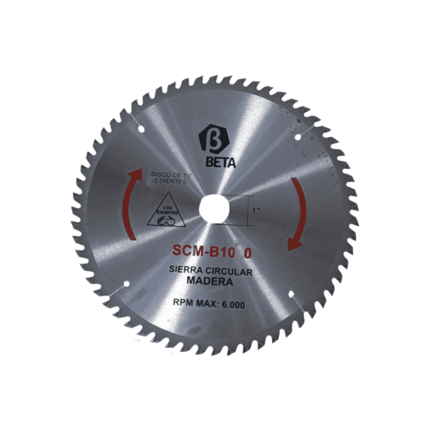 Disco corte madera 10" x 60t (eje 5/8 a 1")  beta