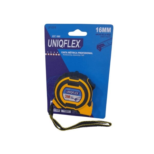 Metro profesional de 3m x 16mm (12)(180) uniqflex
