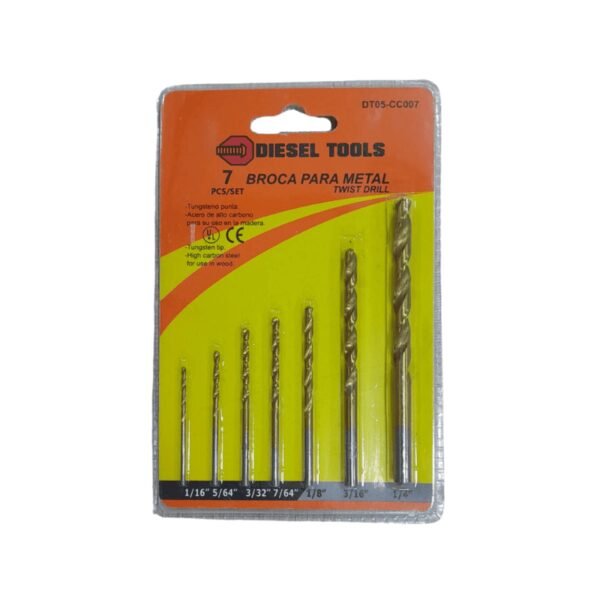 Set brocas metal 7 pzs (25)(100)