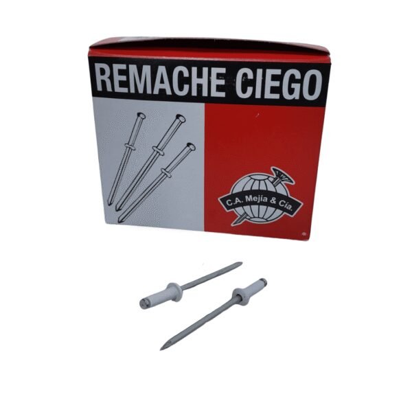 Remache 4-4 blanco (1/8x3/8) x 500 und
