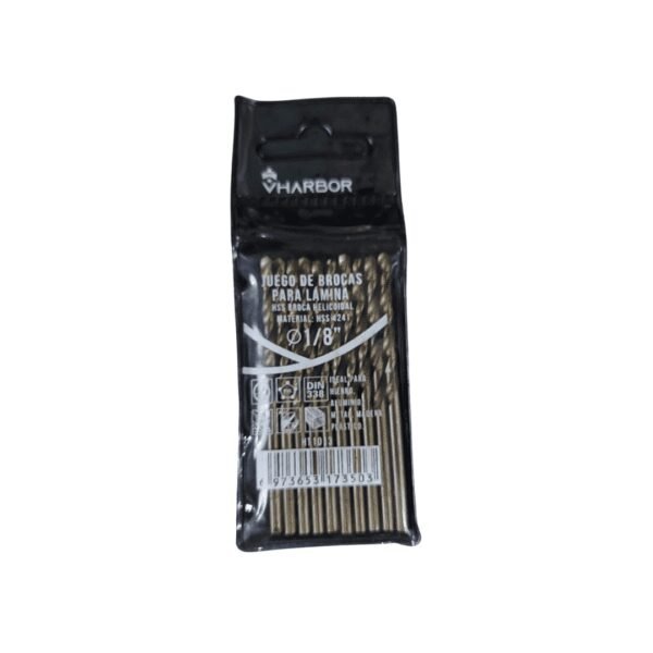 Broca hss 1/8 x 10und vharbor