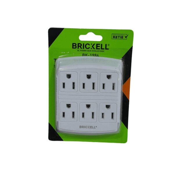 Multitoma de pared x6 puestos brickell