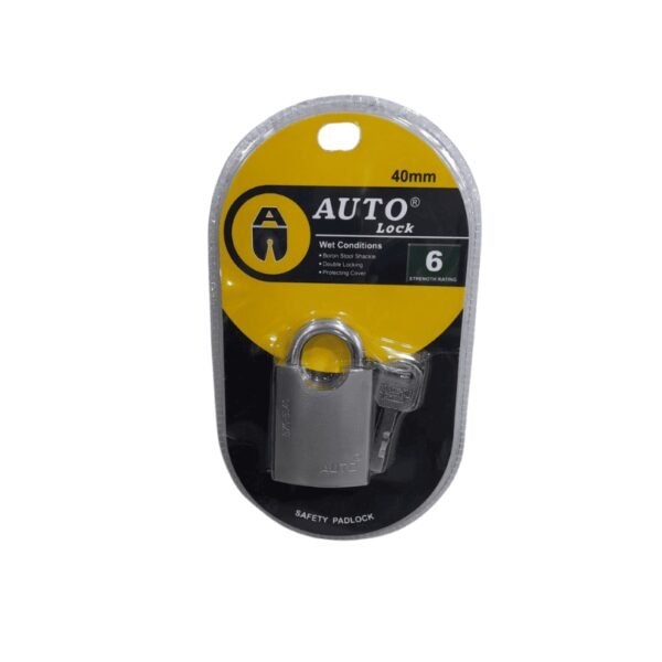 Candado anticizalla 40mm plateado auto lock (72) co