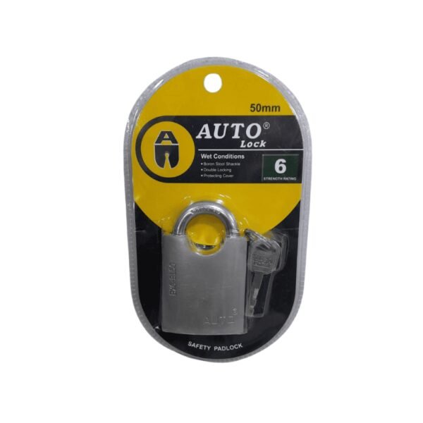 Candado anticizalla 50mm plateado auto lock (72) co
