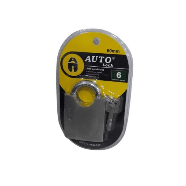 Candado anticizalla 60mm plateado auto lock (72) co