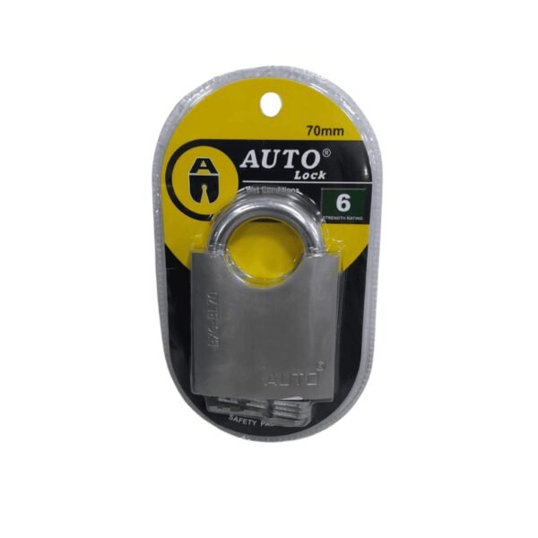 Candado anticizalla 70mm plateado auto lock (72) co