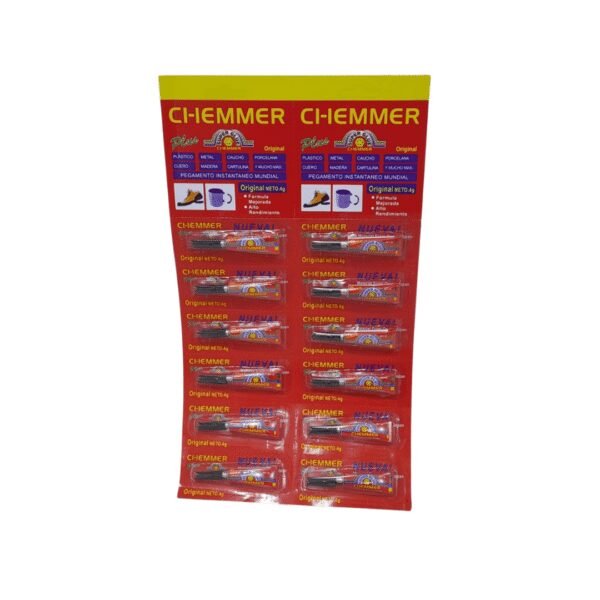 Pegante super glue rojo 2g (100)