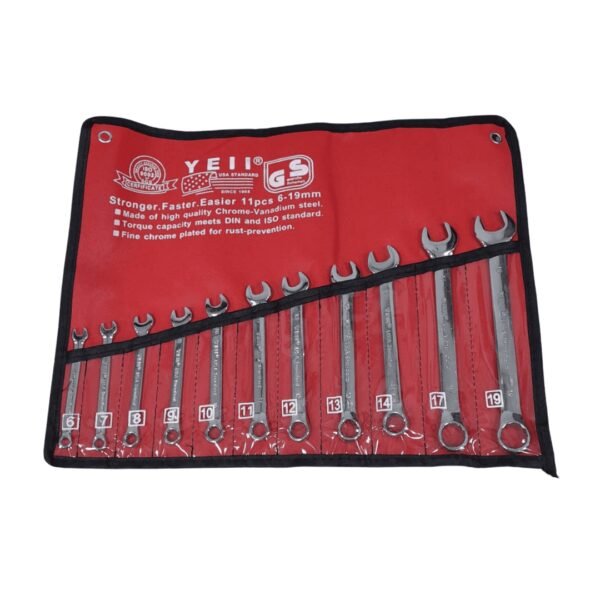Juego de llaves mixtas x 11pcs (6-19mm) lona roja (12) co