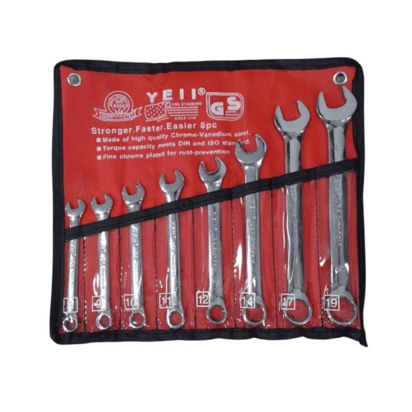 Juego de llaves mixtas x 8pcs (8-19mm) lona roja (20) co
