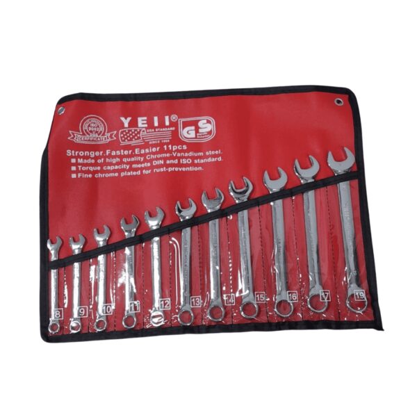 Juego de llaves mixtas x 11pcs (8-19mm) lona roja (12) co