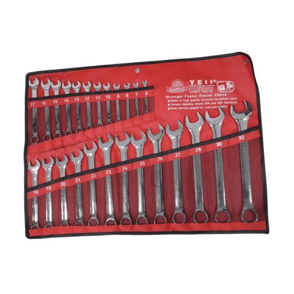 Juego de llaves mixtas x 25pcs (6-32mm) lona roja (6) co
