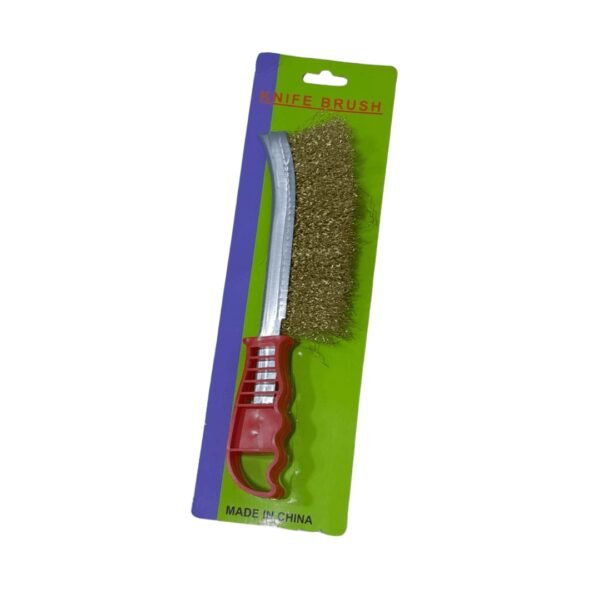 Cepillo bronce m/pasta blister  (120) knife