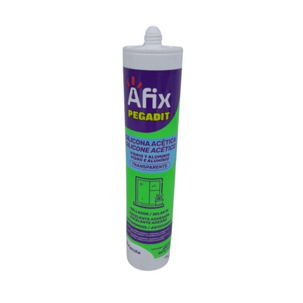 Silicona tubo transparente 280ml afix