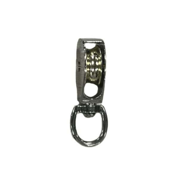 Polea sencilla galv. c/giratoria 1 1/2" superior